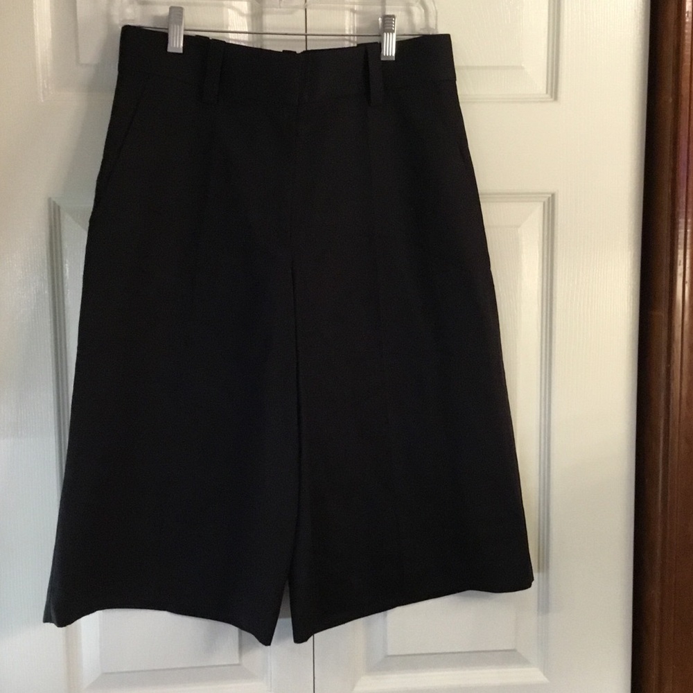 COS Black Wide-Leg Knee-Length Shorts